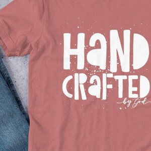 Hand Crafted By God Shirt, Jesus Tee, God Tee, Religious Inspiration, Christian Gift Short-Sleeve Unisex T-Shirt
