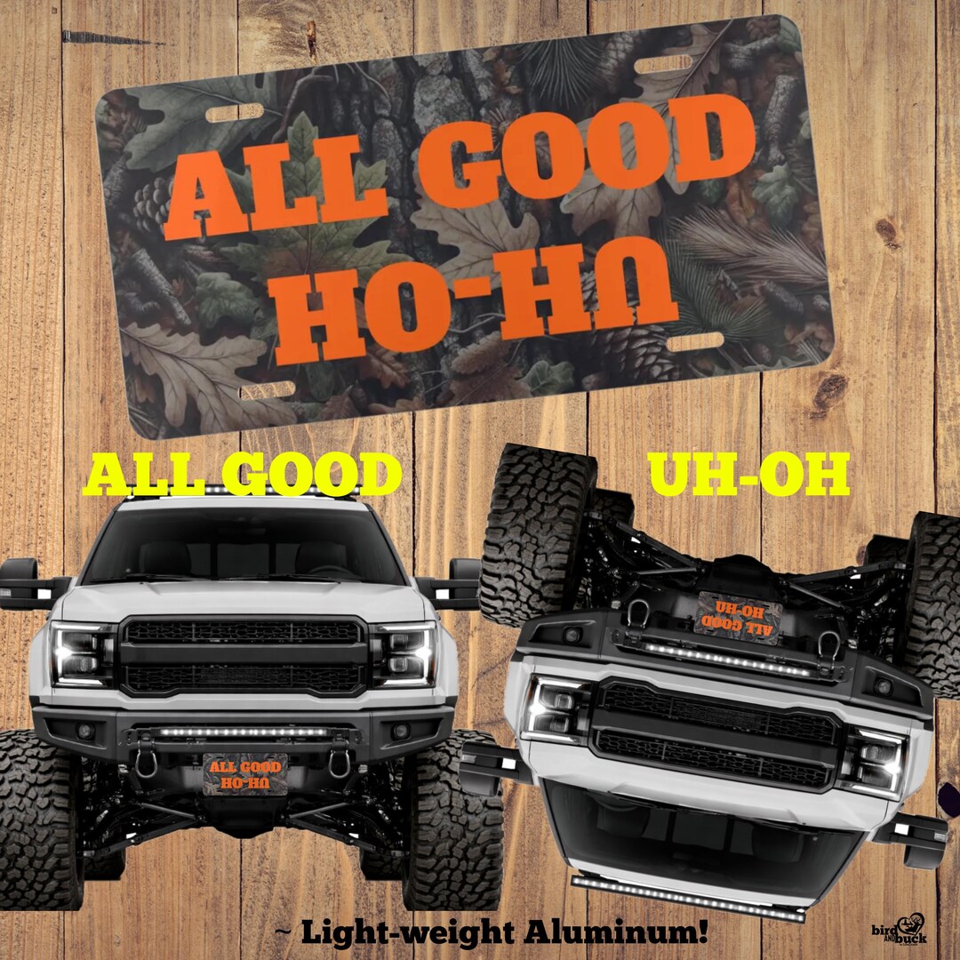 Problem, No Problem, Funny License Tag, Camouflage Truck Tag, Camo ...