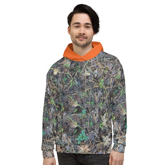 orange and camo hoodie