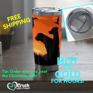 Sunrise Labradors and Ducks, Duck Hunting Tumbler, Duck Tumbler, Duck Hunting Gift Ideas, Duck Hunter Gifts, Duck Hunting Drinkware