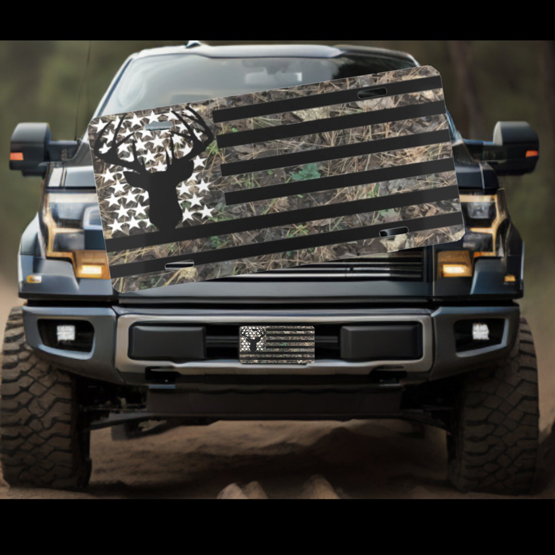 Whitetail Deer License Tag, Trophy Buck Car Tag, Deer Hunting Gifts Men