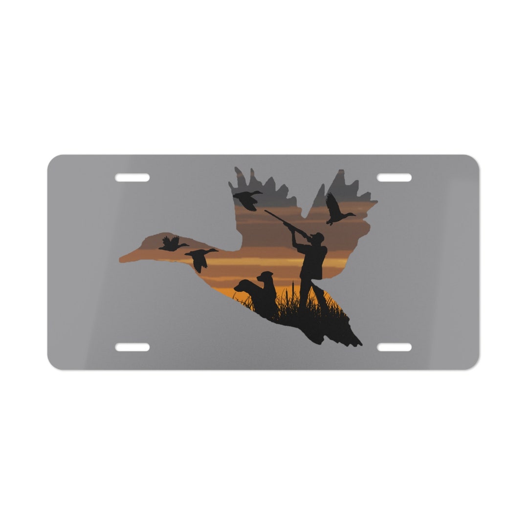 Flying Mallard License Plate Duck Hunting License Plate Duck Etsy