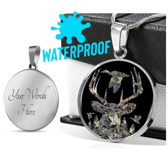 Personalized Waterproof Necklace for Men Duck Hunting Etsy
