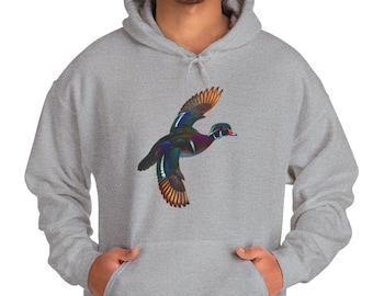 Wood Duck Gifts Men, Hunting Hoodie, Wood Duck Sweatshirt, Duck Hunting Sweatshirt, Duck Hunting Gifts Men, Duck Shirt Men, Wood Duck Hoodie
