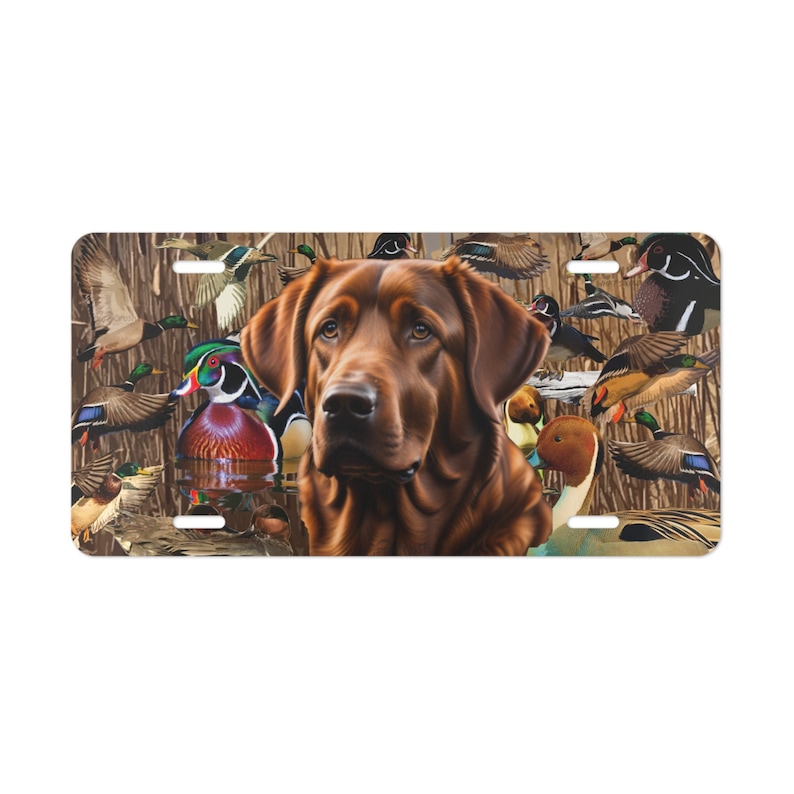 Chesapeake Bay Retriever License Plate Duck Hunting License Etsy