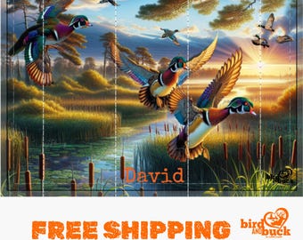 Personalized Duck Hunting Tumbler Men, Stainless Wood Duck Tumbler, Duck Hunter Gifts, Duck Drinkware, Hunting Gifts Men, Wood Duck Decor