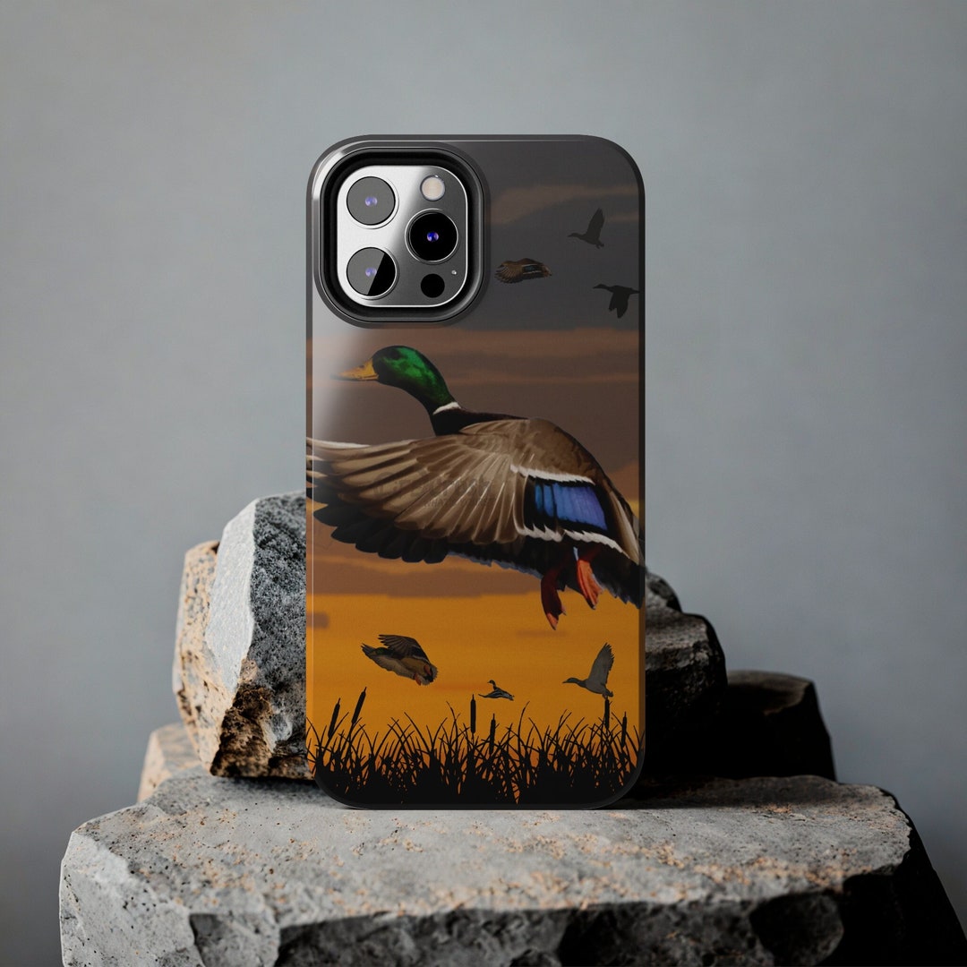 Duck Hunting iPhone Tough Case, Flying Mallard iPhone Case, Duck iPhone