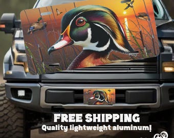 Duck Hunting Truck Front License Plate for Men, Labrador Truck License Plate, Flying Mallard Front License Plate, Duck Hunting Gifts for Men