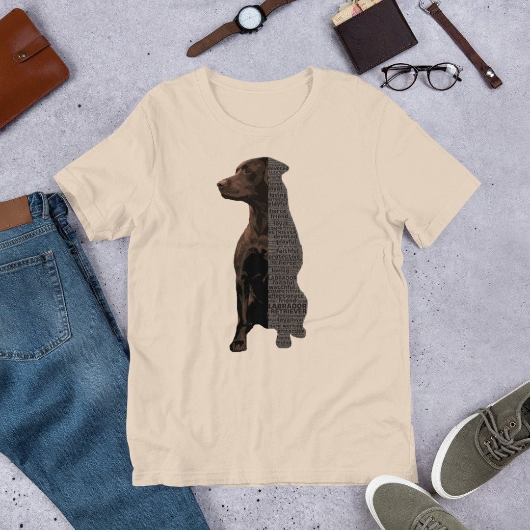 Chocolate Lab Tshirt Chocolate Labrador Shirt Labrador Dad Etsy