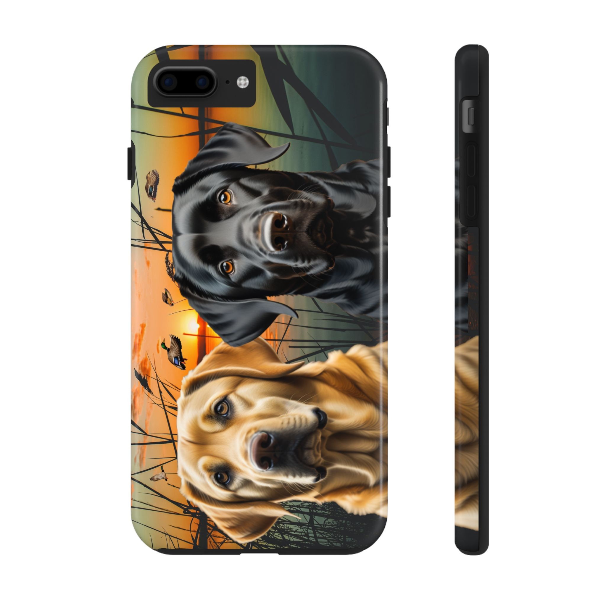 Black Labrador iPhone Tough Case, Yellow Lab iPhone Case, Duck Hunting iPhone Case, Duck Hunting Gifts, Black Labrador Retriever Phone Case