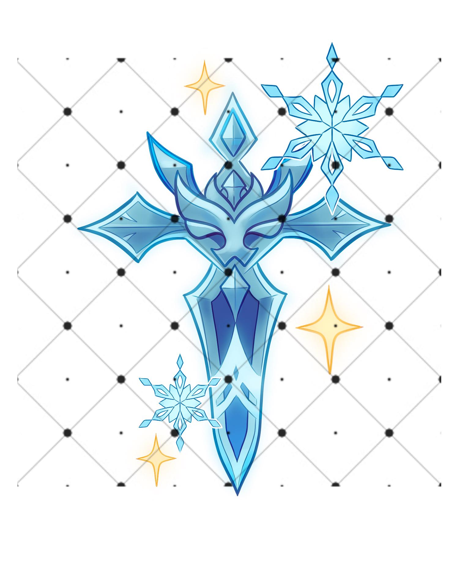Eula Tattoo Designs DIGITAL FILES - (genshin Impact) - Etsy