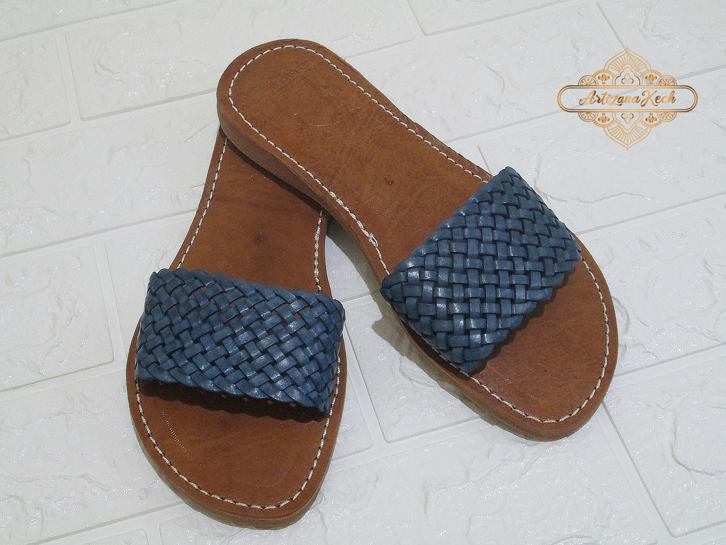 Leather women's sandals Moroccan sandals handmade Etsy