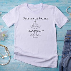 Grosvenor Tea Company Shirt, Bridgerton-Inspired Polin Penelope Colin, Bridgerton Season 3 Gift, Book reader shirt, London, Comfort Colors
