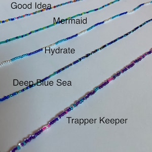 Summer Seed Bead necklace, dainty necklace