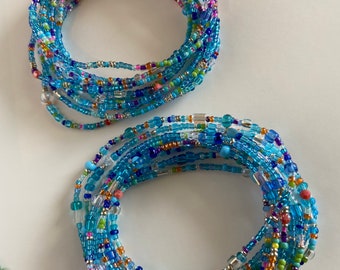 Turquoise Bead Salad Wrap Bracelet or Necklace