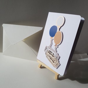 Grußkarte, Postkarte, Klappkarte, 3D Deko