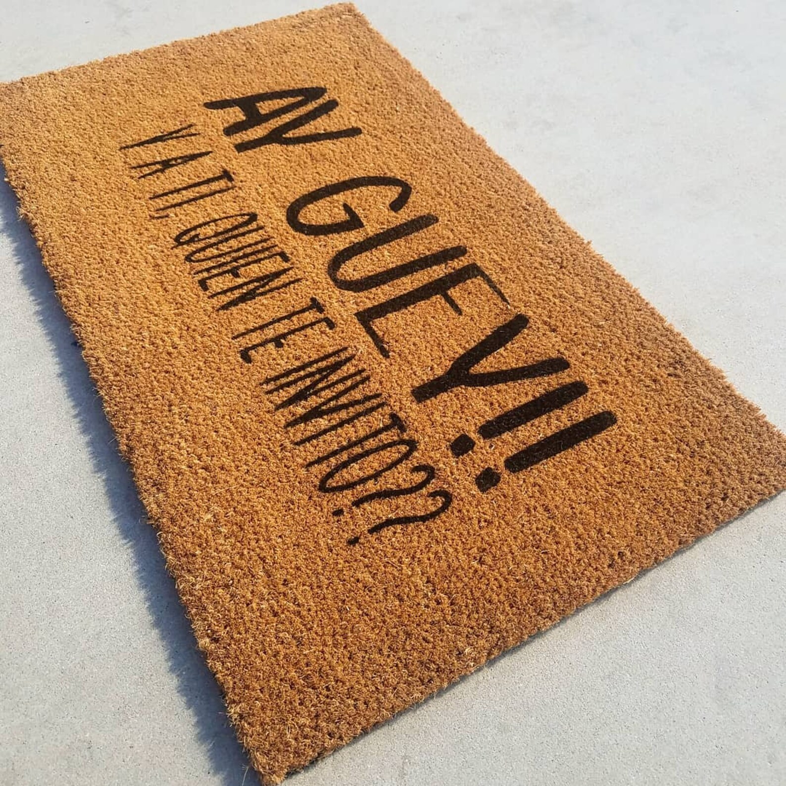 Ay Guey Mat Spanish Doormat Mats Front Etsy