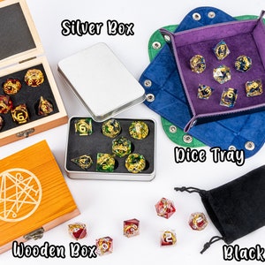 Best Price Polyhedral Resin D&D Dice Set, Handmade Sharp Edge Resin Dice, Board Games Dice, Resin DnD Dice, d and d dice, zdjęcie 10