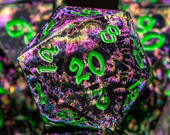 New DnD Resin Skull D&D Dice, Polyhedral Dice Set, One Skull Resin DnD Dice for Dungeons and Dragons, Sharp Edge Dice, d and d dice gifts