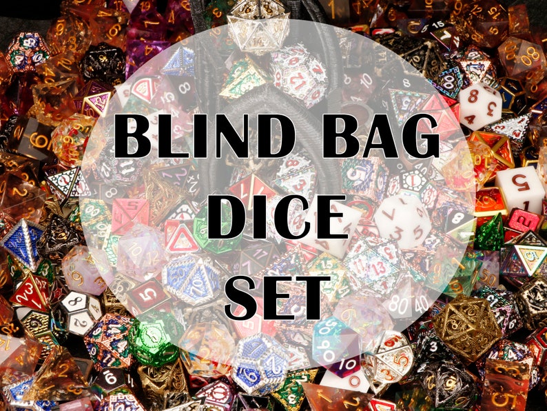 Mystery Dice Blind Bags für Dungeons und Dragons DND WÜRFEL Glückswürfel Set für Dich Mehrere Stile Metallharz hohl solide und Würfelset Bild 1