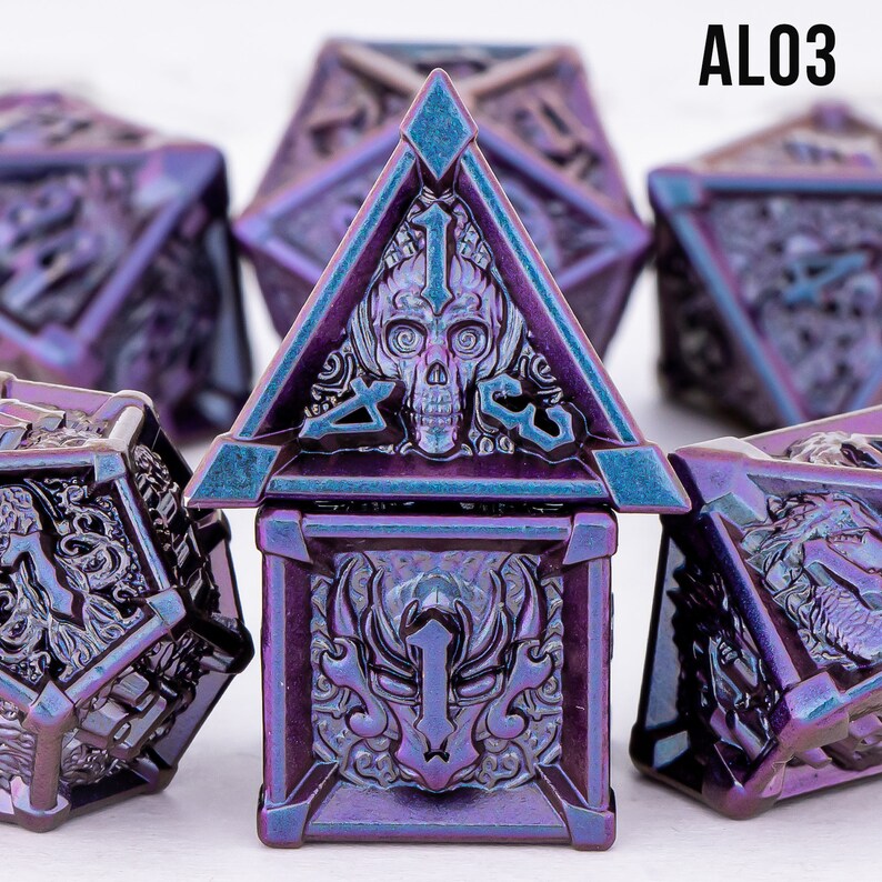 DnD Dragon Metal Dice Polyhedral Dice Set for Dungeons and Dragons, D&D Dice Set for RolePlayingDice, Dragon Dice, D20 Dice, d and d dice AL03
