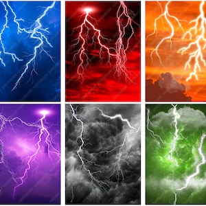 Lightning Sky Athlete Digital Background 18x24 | Sports Poster Backdrop | Senior Banner Digital Download