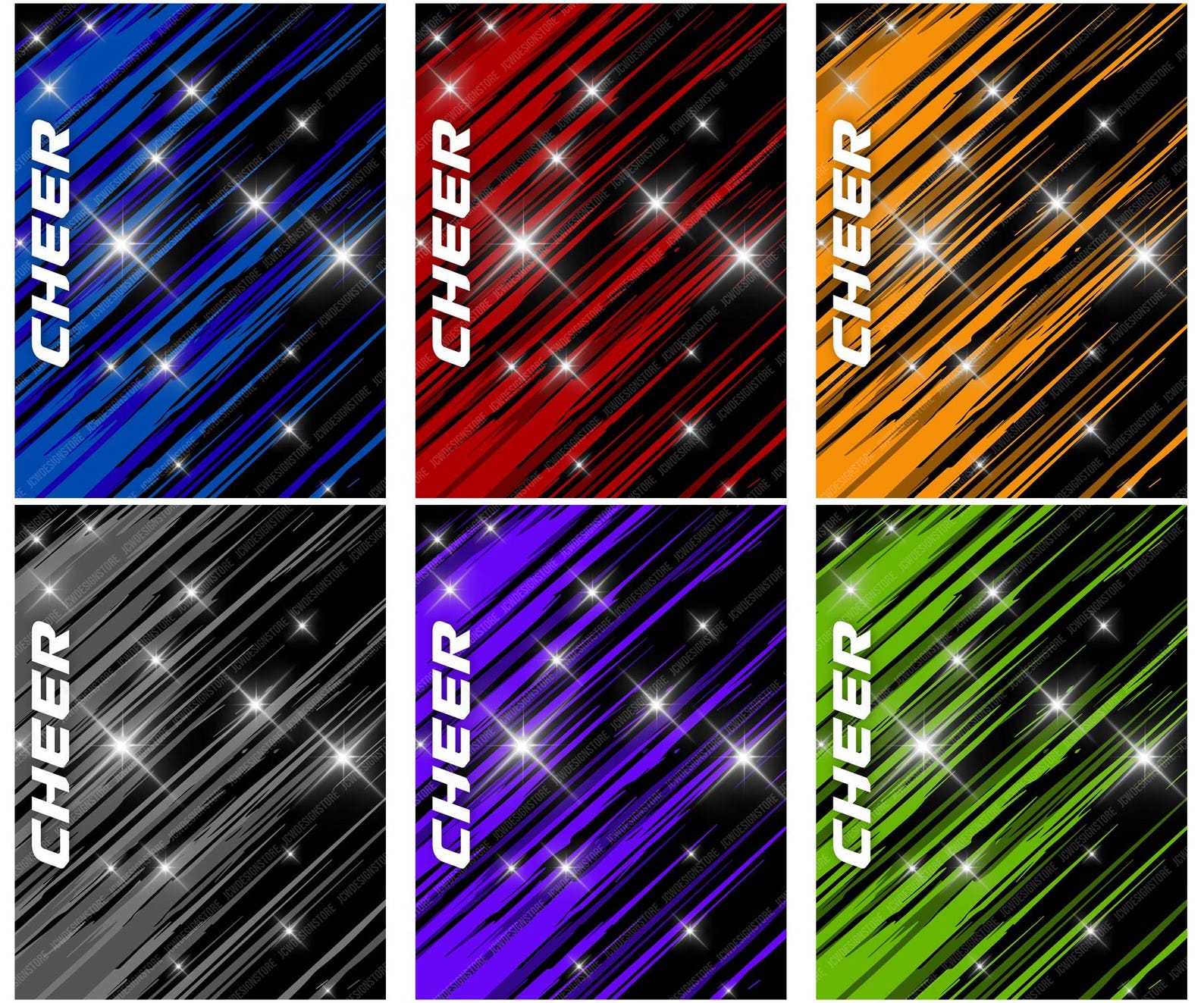Cheer Lines Digital Background 18x24 | Sports Poster Backdrop | Senior ...