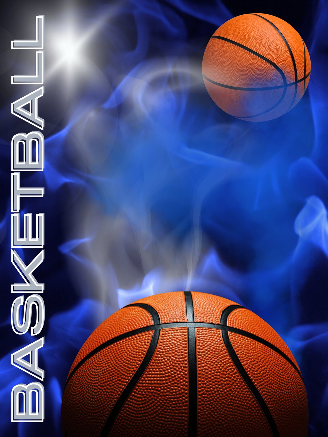 Basketball Fire 6 Digital Backgrounds 18 X 24 Inch 300 Etsy