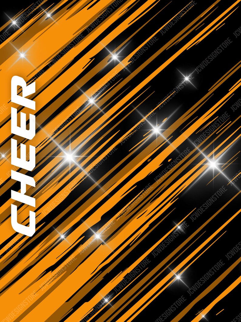 Cheer Lines Digital Background 18x24 | Sports Poster Backdrop | Senior ...