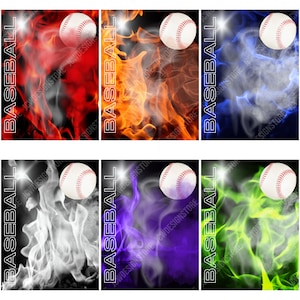 Sfondi digitali Baseball Fire 6: JPEG da 18x24 pollici, 300 dpi per poster sportivi di atleti, banner per anziani e design di sfondi personalizzati