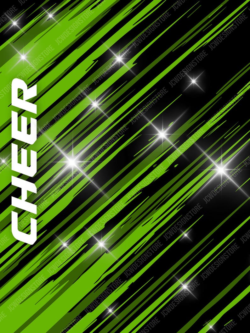 Cheer Lines Digital Background 18x24 | Sports Poster Backdrop | Senior ...