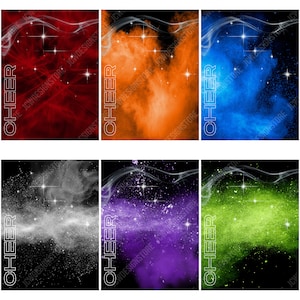Cheerleading Space Background 18x24 300 DPI - Instant Download JPEG - Athlete Sports Poster Senior Banner Design Backdrop