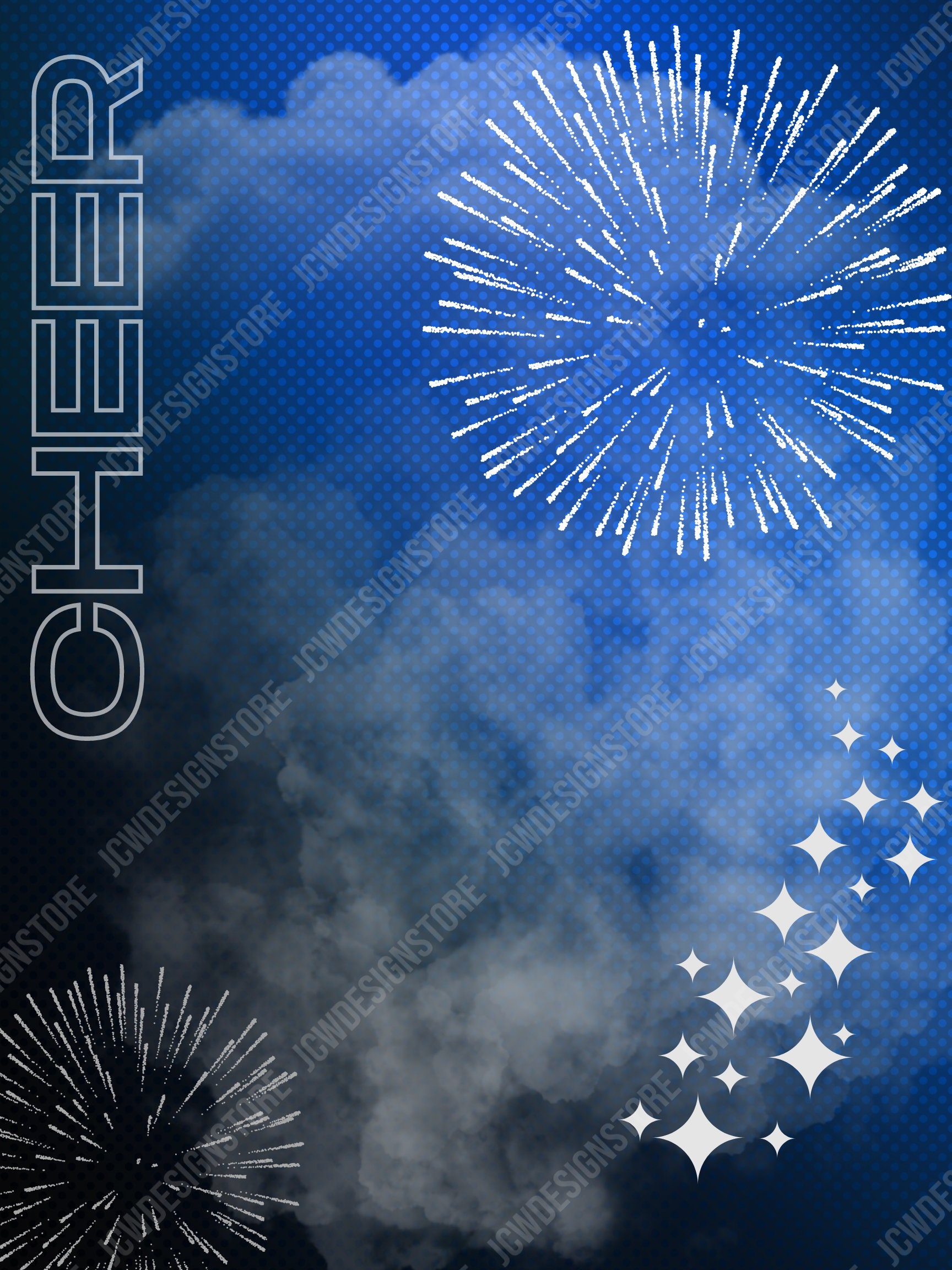Cheer Digital Background 18x24 | Sports Poster Backdrop | Senior Banner ...