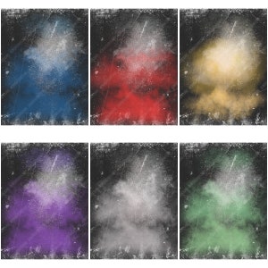 Fondos digitales desgastados de 6 colores: archivos JPEG de 18 x 24 pulgadas y 300 ppp para carteles deportivos de atletas, pancartas para personas mayores y diseños de fondos