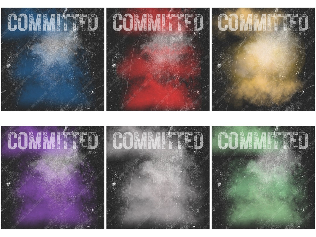 Distressed 'committed' Digital Backgrounds - Instant Download JPEG ...