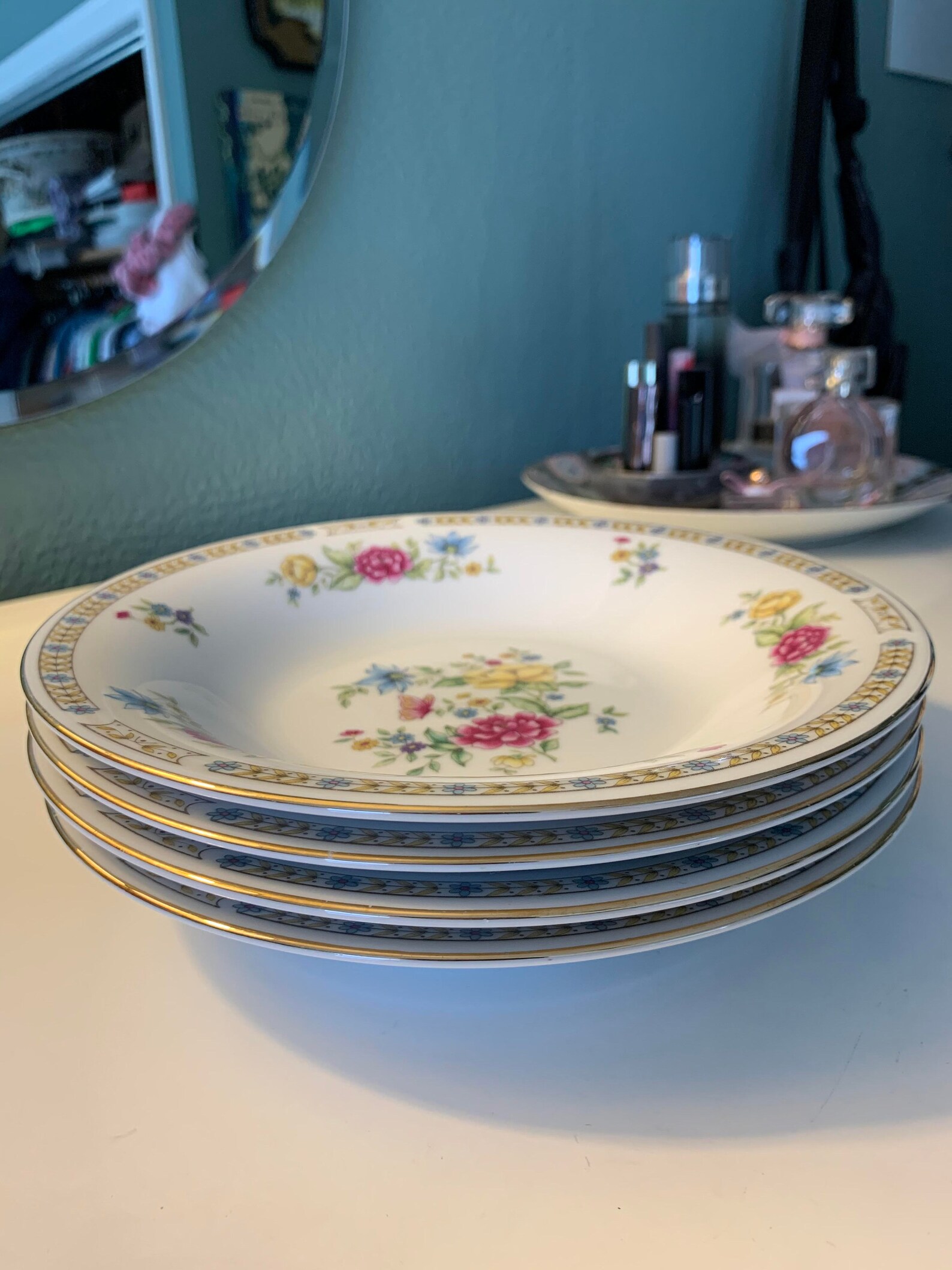 Vintage LILING Yung Shen Fine China Dishes W/ Ornate Floral Etsy