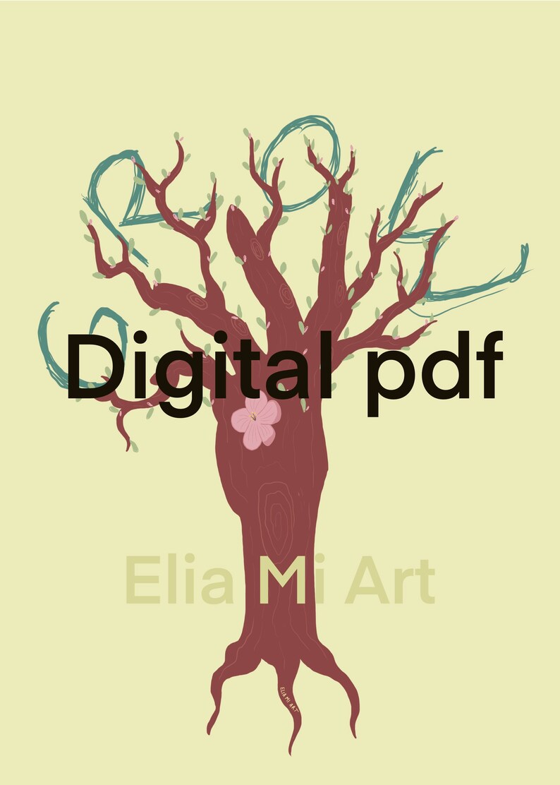 Digital motivational wall art print pdf for download