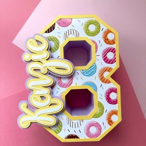 Two Sweet, Sweet One, Donut Grow Up, Donut Theme Birthday Party, 3D number, 3D letters, Sweet 6 and Sassy, Donut Party Centerpieces