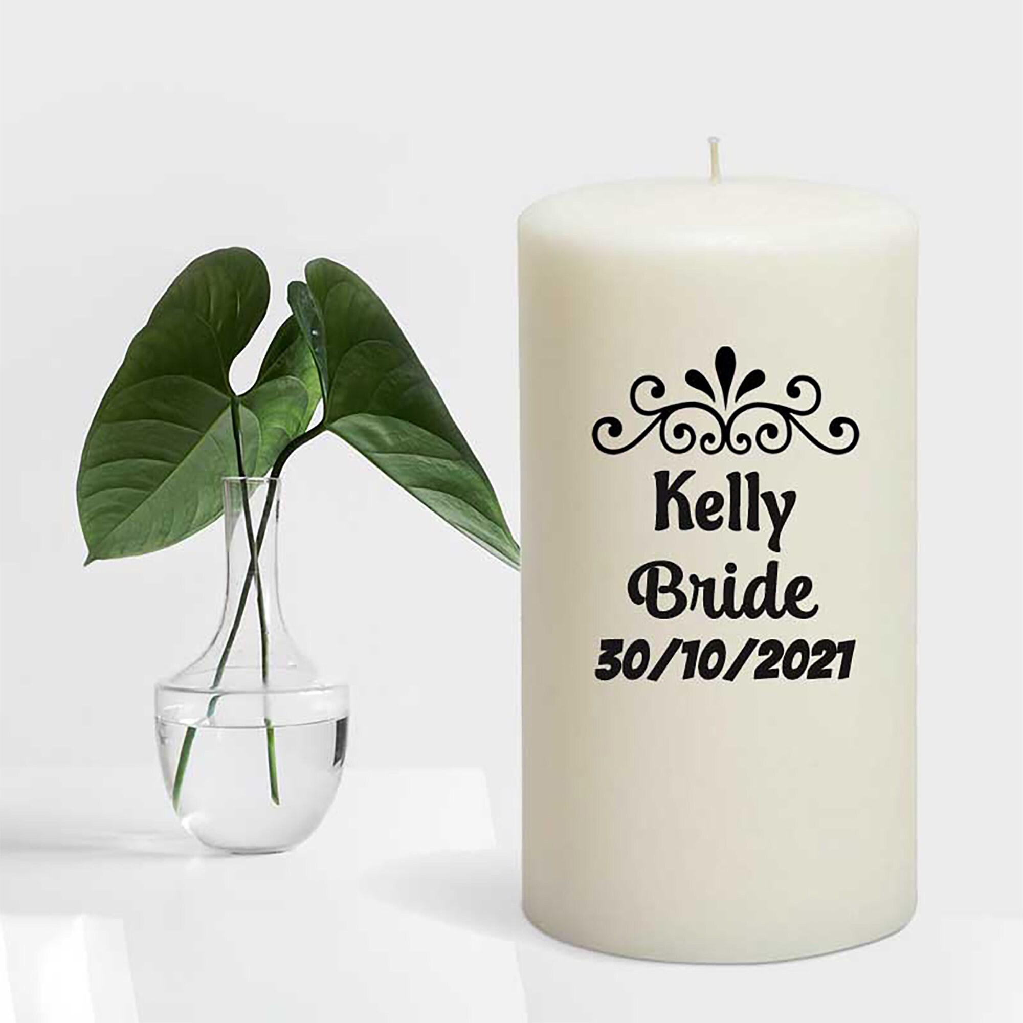 Personalised Pillar Candle Best Grandpa Since Custom Printed Etsy