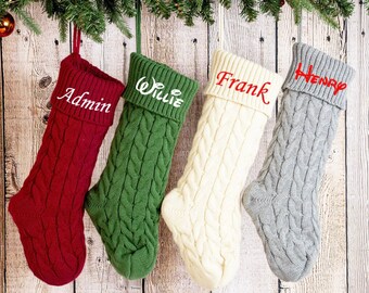 Medias navideñas personalizadas, medias familiares personalizadas, medias monogramadas, medias de granja personalizadas, decoraciones de chimeneas
