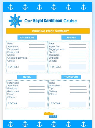 Royal Caribbean Cruise Planner Vacation Cruise Printable - Etsy