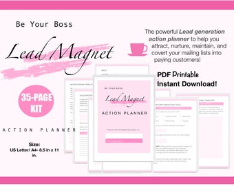 Done For You Lead Magnet, Lead Magnet Download, Done For You Planner Lead Magnets, Lead Magnet Templates, Lead Magnet Funnel To grow sales