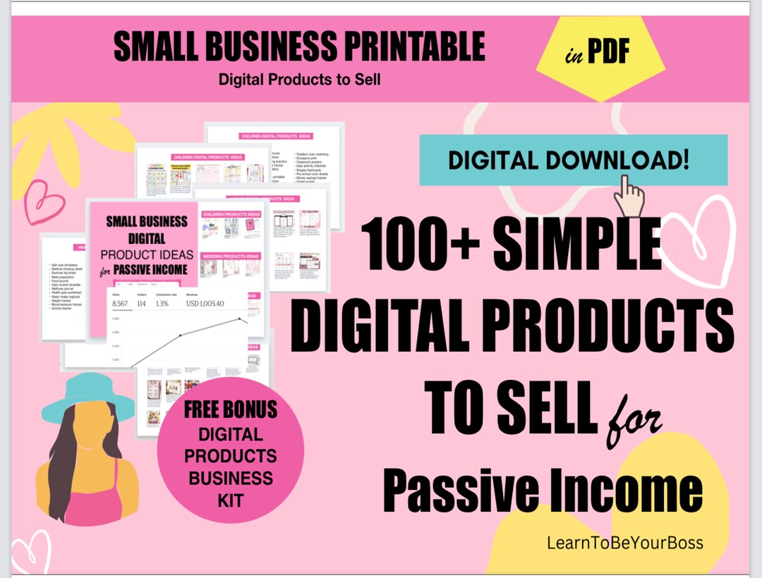 ETSY Small Business Digital Products Ideas for Passive Etsy