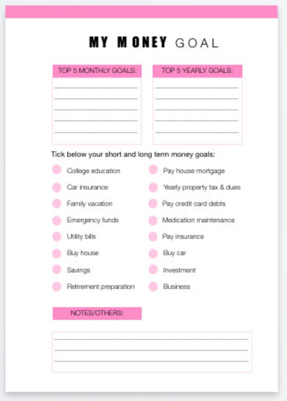 money worksheets money management worksheets retirement etsy hong kong