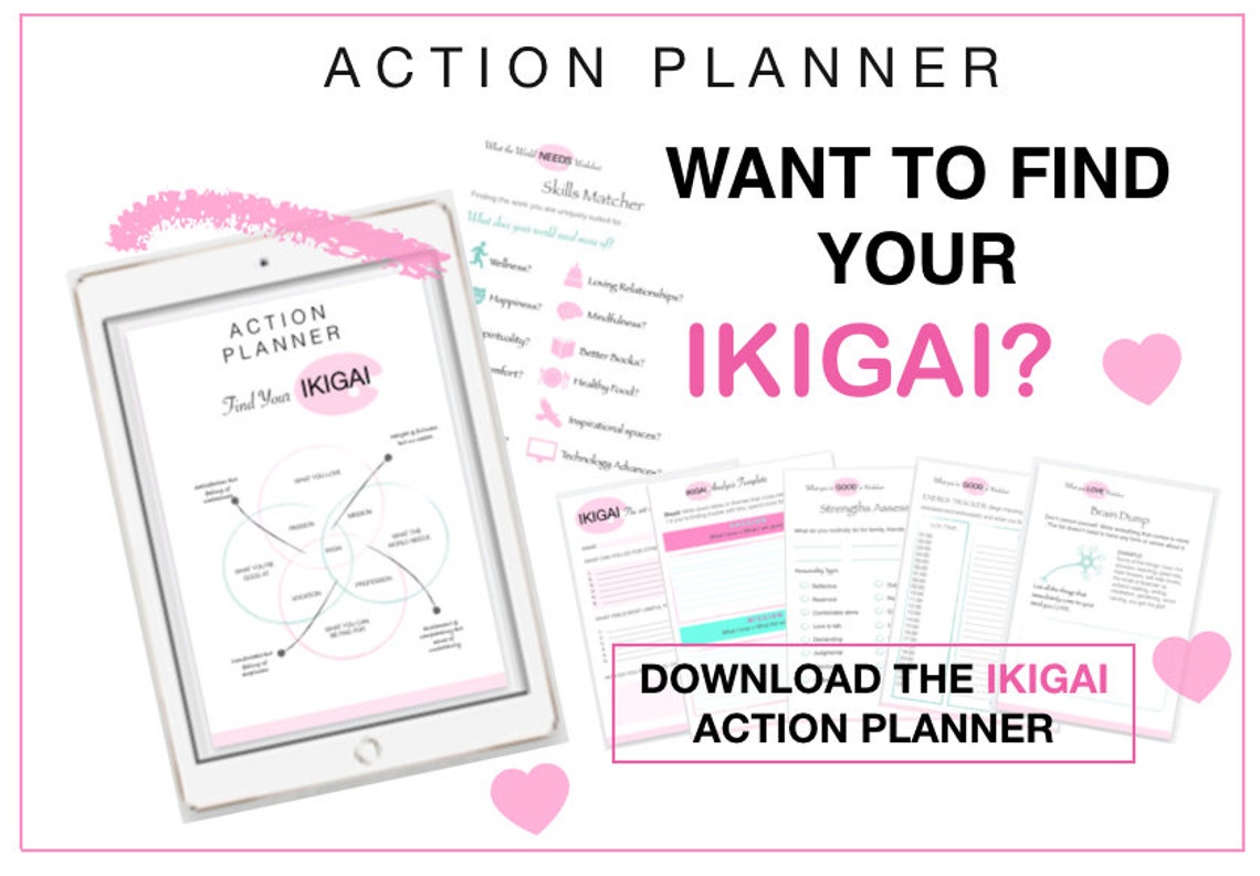 Ikigai Printable/ikigai/ikigai Planner/ikigai Worksheet/life Purpose ...
