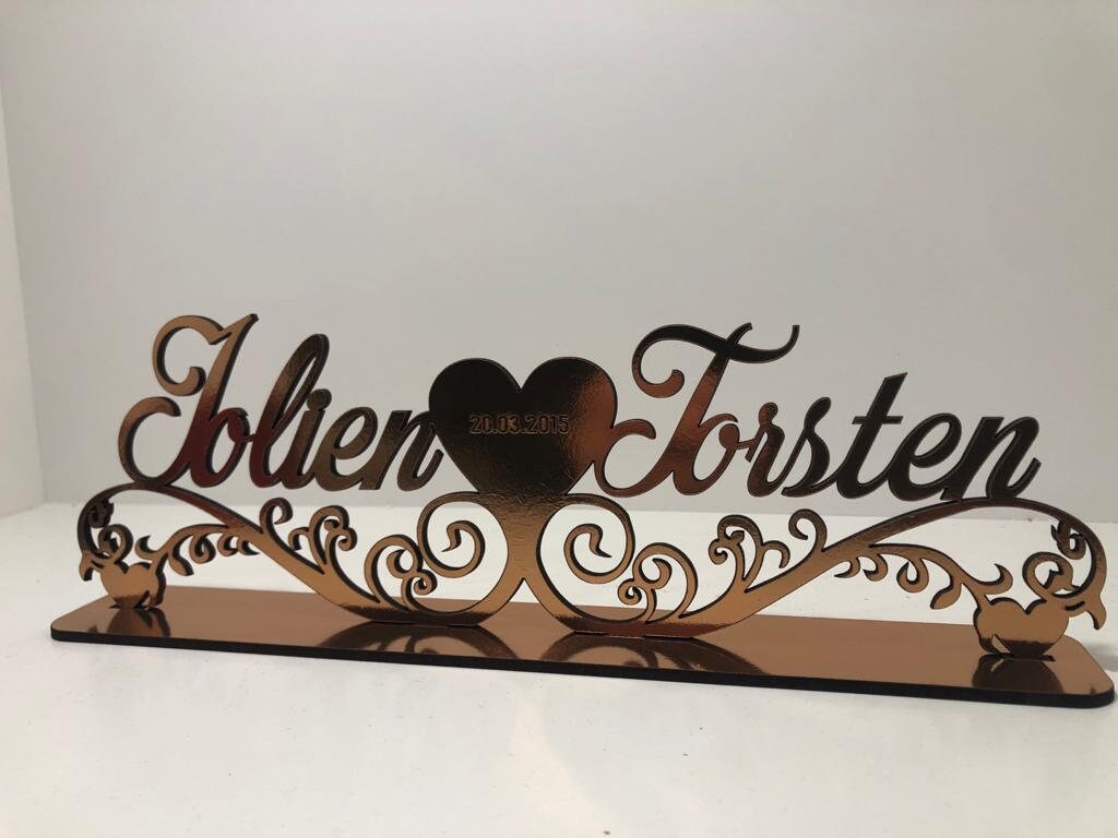 Decoration stand wedding name stand stand gift table décor Etsy