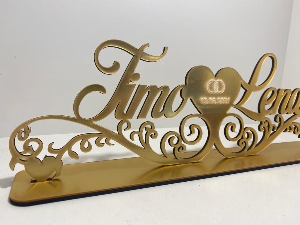 Decoration stand wedding name stand stand gift table décor Etsy