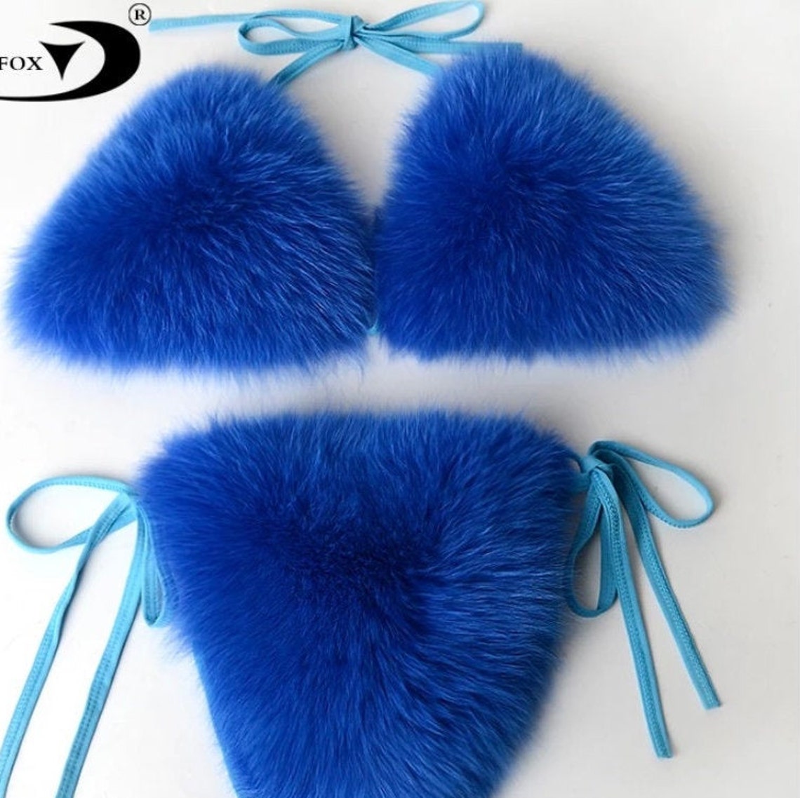 fuzzy bikini set