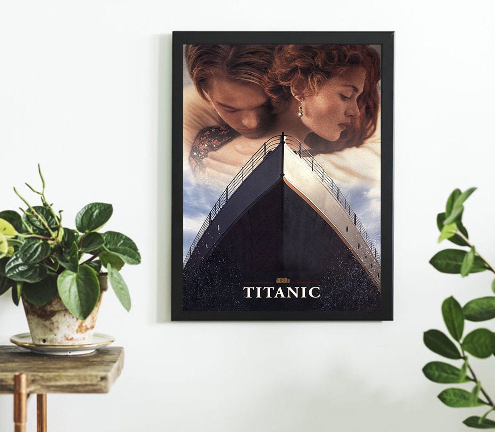 Titanic Movie Poster Leonardo Dicaprio Poster Home Etsy