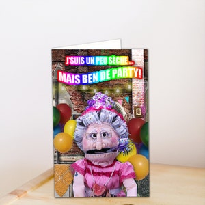 Duo de cartes d’anniversaire humoristiques québécoises La Dump / Carte de voeux drôle de fête / Funny Card / Meme de célébration / Cadeau